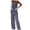 Dark Gray, variant on AOMPMSDX Womens Elegant Solid Color Suit Vest Tank Cardigan Pockets Tops Wide Leg Pants Suit White S