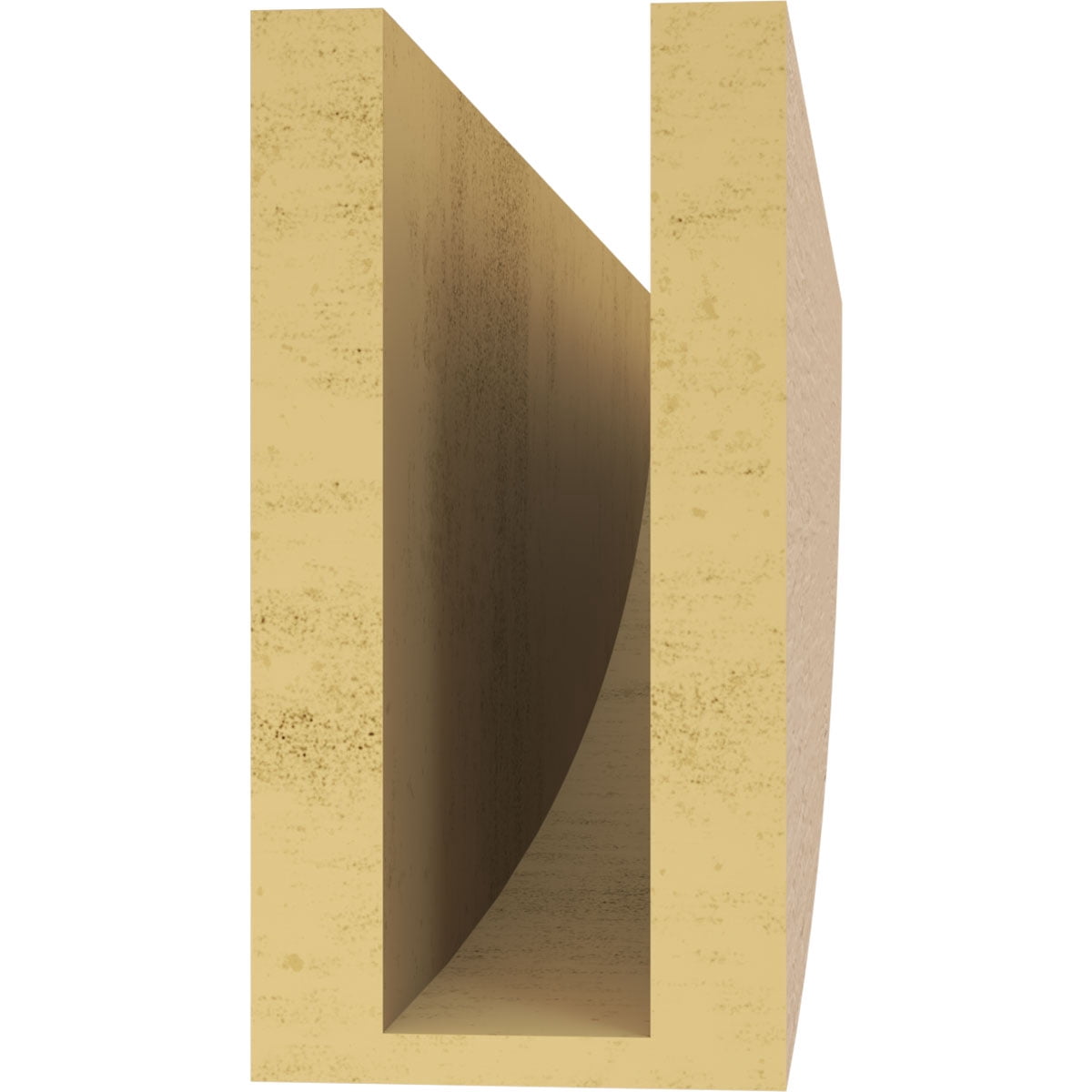 4"W x 24"D x 8"H Thin Durham Rough Cedar Woodgrain TimberThane Corbel, Primed Tan