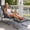 Dark Gray, variant on RADIATA Patio Lounge Chair with Ottoman & Armrests, Oversized Papasan Chair with 4" Thick Cushion, 420lbs Heavy Duty Outdoor Chair with Foot Rest, Beige