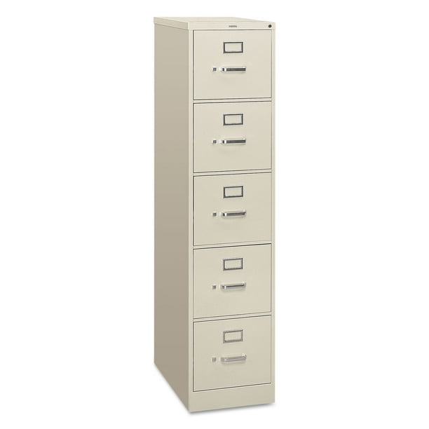 HON 5 Drawers Vertical Lockable Filing Gray