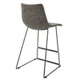 thumbnail image 3 of OSP Home Furnishings™ Nash 26" Counter Stool in Charcoal Faux Leather 2/CTN, 3 of 5