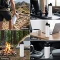 thumbnail image 6 of Boyun Daj 25oz Water Bottle with Handle, 304 Stainless Steel Double Wall Vacuum, Leak Proof Wide Mouth Sports Bottle, BPA Free, Keep Hot & Cold, White, 6 of 6