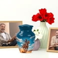 thumbnail image 6 of JAGASY Cowboy Urn for Ashes Adult Male - Blue Small Urns for Human Ashes Keepsake - Blue Sky White Clouds Decorative Urns for Mom - Horse Cremation Urn for Dad - (3 Inch), 6 of 7