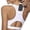 White, variant on DuoJiaJ Womens Yoga Sports Bra, Racerback with Pocket Athletic Top Black L