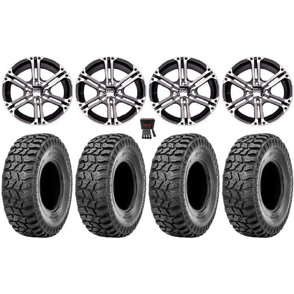 ITP SS212 12" Wheels Machined 24" Ridge Saw 2.0 Tires Sportsman RZR Ranger