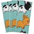 thumbnail image 6 of Sweet Cartoon Puppy Dog Kitchen Dish Towels Set of 1, French Bulldog Washable Tea Towels Dishcloths Lint-Free 18x28 Inch Fast Drying for Kitchen Restaurant Bar Clean, 6 of 7