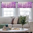 thumbnail image 4 of LALILO Kitchen Curtain Valance Lavender Field Sunlight Rod Pocket Window Curtain 52"x 18" Set of 2, 4 of 5