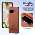 thumbnail image 4 of Dteck Case for Google Pixel 9A,Slim Premium Canvas Grain PU Leather,Soft TPU Bumper,Non-Slip Anti-Scratch Shock-Absorbent,Protective Phone Cover for Google Pixel 9A,Brown, 4 of 8