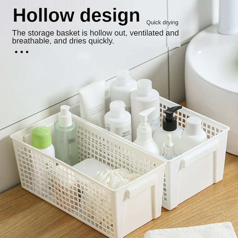 HGYCPP Small Pantry Organizer Storage Baskets Bins Countertops Cabinet  Bedroom Bathroom 