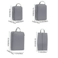 thumbnail image 3 of Travel Storage Bags 4-Piece Set Waterproof Large Capacity Compression Packing Cubes Luggage Organizers Double Layer Zipper Travel Organizer Bags for Clothes Shoes Toiletries Business Trip Vacation, 3 of 5