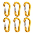thumbnail image 2 of Hesroicy 6Pcs Climbing Buckles Rustproof Smooth Edge Anti Fade Gourd Shape Aluminum High Hardness Bright Color Carabiners for Travel, 2 of 8