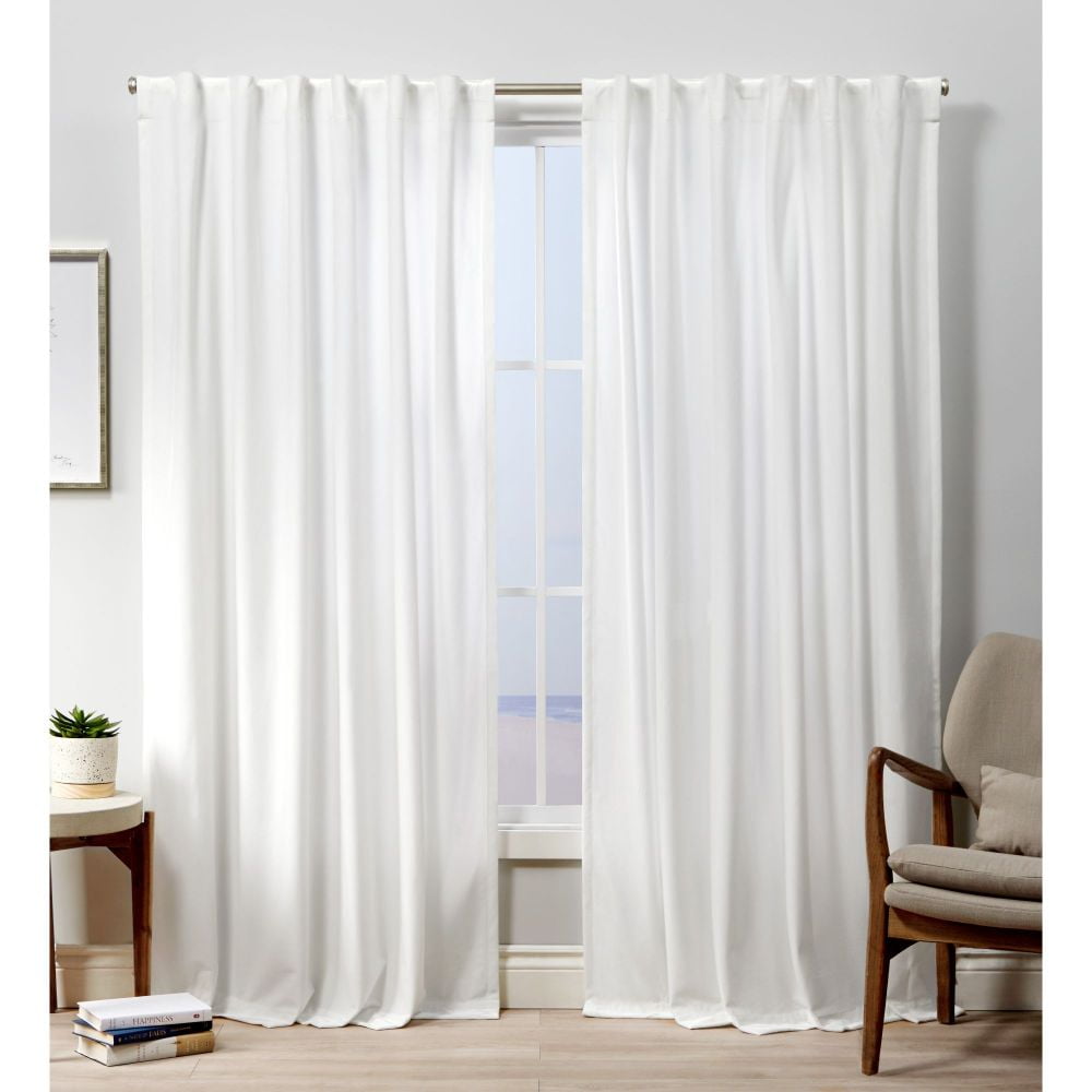 Details about   Window Treatments Black Rod Pocket Curtain Topper Velvet Valance Panel Drapes 