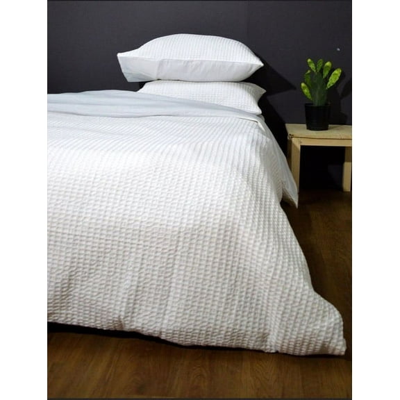 Pavish Export Waffle Duvet Cover In White 3 Piece Washed Waffle Cotton Bedding Duvet Cover Boho Custom Duvet Cover Set Twin
