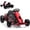 Red, variant on Historyli Ride on Go Kart for Teens, 24v 9Ah Large Battery Dual 300w Extra Powerful Motors, 8MPH Fast Drifting Fun with Music & Horn, Max Load 175 Lbs, Outdoor Ride on Toy,Rose Red