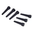 thumbnail image 4 of 6Pcs Ebony Wooden Guitar Bridge Pin String Peg Replacement Slotted Bridge Pin for 6 & 12 String Acoustics Guitar, 4 of 8