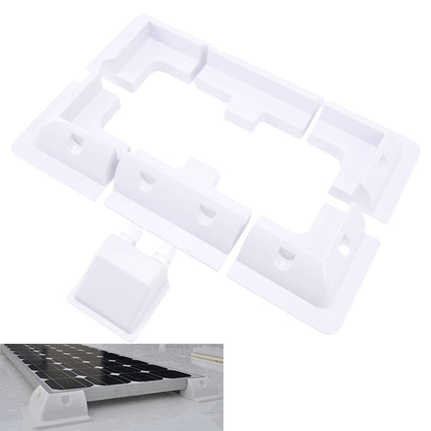 Kit De Montaje De Panel Solar, Soportes De Esquina ABS Para Panel Solar, Resistentes Al Desgaste, Ampliamente Utilizados, Fáciles De Instalar Para Vehículos Recreativos