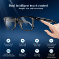 thumbnail image 7 of IOWODO Bluetooth Smart Glasses for Women Men, Open Ear Audio glasses, Hands-Free Calls, Voice Assistant, UV & Blue Light Lens, White, 7 of 7