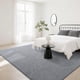 thumbnail image 4 of Area Alfombra B BENRON Soft, 150 x 210 cm, gris, para sala de estar o dormitorio, 4 of 7