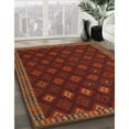 thumbnail image 3 of Ahgly Company Machine Washable Indoor Rectangle Traditional Dark Sienna Brown Area Rugs, 8' x 12', 3 of 7