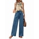 thumbnail image 2 of Conjuntos de Verano de 2 Piezas para Mujer: Top Corto Sin Mangas, Pantalones Anchos y Sueltos, Conjuntos A Juego para Vacaciones. Azul XL, 2 of 9