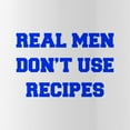 thumbnail image 2 of CafePress - Real Men Dont Use Recipes Fresh Blue Water Bottle - Stainless Steel Water Bottle, Sports Bottle, 1.0L, 2 of 5