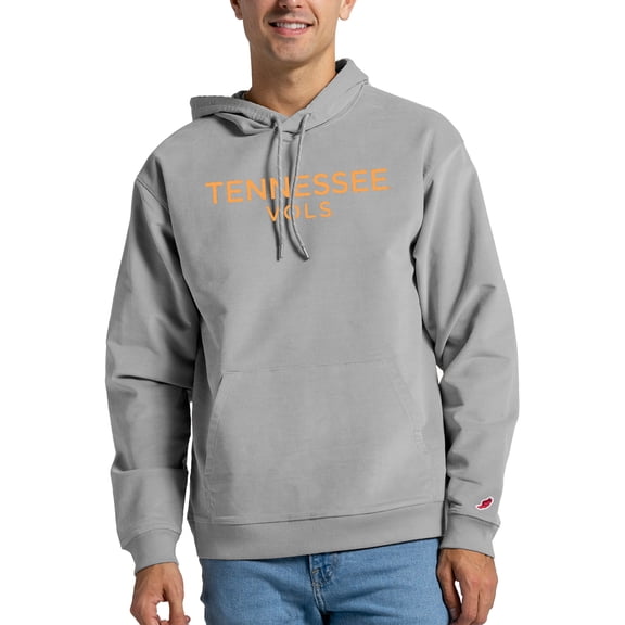 Men's League Collegiate Wear Gray Tennessee Volunteers Stretch Corduroy Pullover Hoodie
