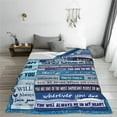 thumbnail image 4 of Yibo Nephew to Uncle Fathers Day Blanket Flannel Soft and Comfortable Anti-static Bed Sofa Blanket, 4 of 6