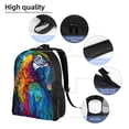 thumbnail image 5 of Fuzoiu Colorful Parrot Jungle Dream Print Laptop Backpack,Work Business Backpacks, Large Capacity Nurse Bag College Bookbag for School, Waterproof Casual Daypack for Travel, 5 of 8