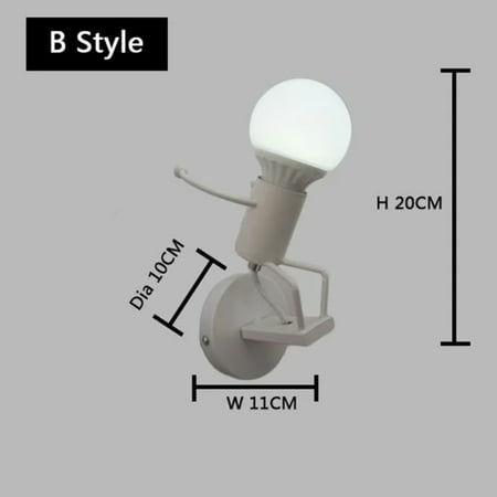 

LOPNGLS Wall Lamps Modern Led American Creative Wall Lights Metal Cartoon Robot Sconce Decoration Salon бра Children Room Luminaria