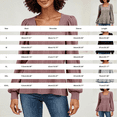 thumbnail image 4 of Women Long Sleeve Puff Sleeve Tops Square Neck Tank Tops Oversized Shirts Flowy Tops Layering Tops Casual Top Comfy Clothes Vacation Outfits Thin Shirts Fall Outfits Workout Tops, 4 of 4