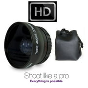 Hi-Def Wide Angle Telephoto and 3-Pc Filter Set For Canon EOS R7 R10 (55mm Size)