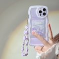 thumbnail image 2 of Funda Suave Floral Morada Adecuada Para iPhone 13 13pro 13prm 11 7Plus 8Plus Xr XS 13 12 Pro MaxTPU Teléfono Caso, 2 of 3