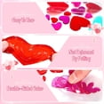 thumbnail image 2 of 6 Sheets Valentine's Day Gel Window Clings Love Heart Window Stickers Reusable and Removable Windows Decals for Wedding Party Home Decor, 2 of 7