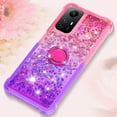 thumbnail image 6 of Slim Fit Phone Case for Redmi Note 12s, Bling Shiny Quicksand Effect TPU Bumper Case with Four Corners Heavy Anti-Fall Protection Case for Redmi Note 12s,Pink Purple, 6 of 7