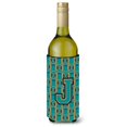 thumbnail image 1 of Botella bebida aislante Letra J Aqua Naranja y Azul Marino Caroline's Treasures CJ1063-JLITERK, 1 of 1