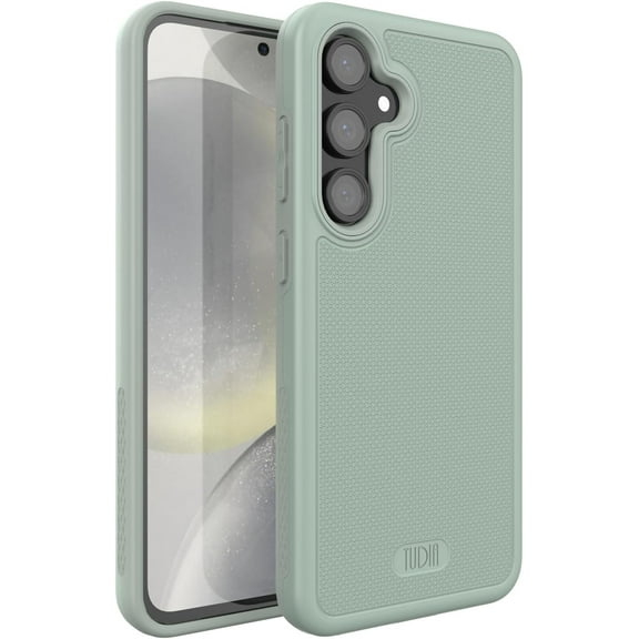 TUDIA MergeGrip Samsung Galaxy S24 FE Case (2024) Drop-Tested Heavy Duty Case - Green Lily