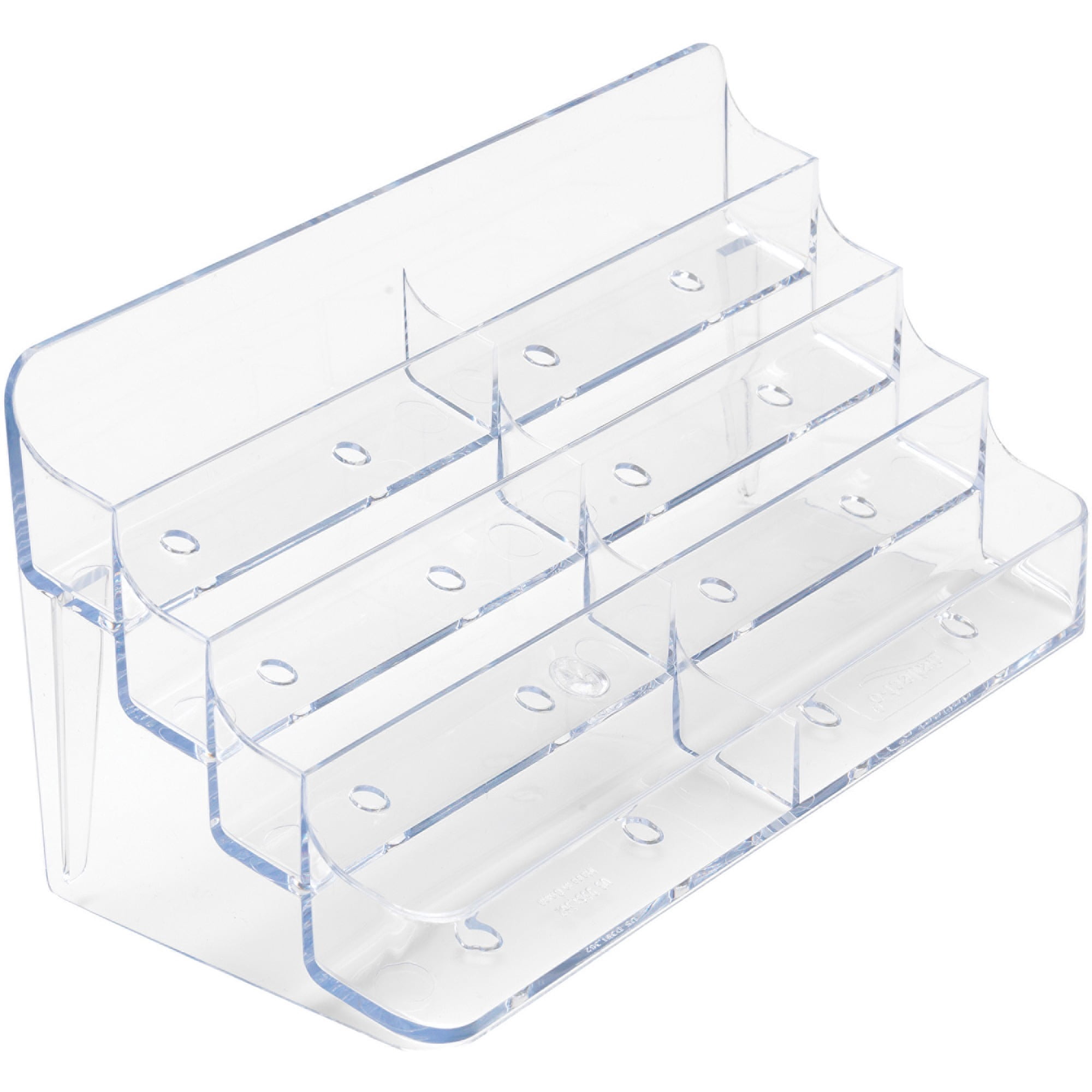 deflecto Eight-Pocket Business Card Holder, Capacity 400 Cards, Clear