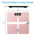 thumbnail image 3 of Bathroom Scale, Highly Accurate Digital Bathroom Body Scale, Precisely Measures Weight up to 400 lbs,Rose, 3 of 9