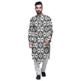 thumbnail image 1 of Atasi Kurta à Manches Longues Imprimé pour Hommes Col Mandarin Kurta Long Ethnique pour Garçons, 1 of 1