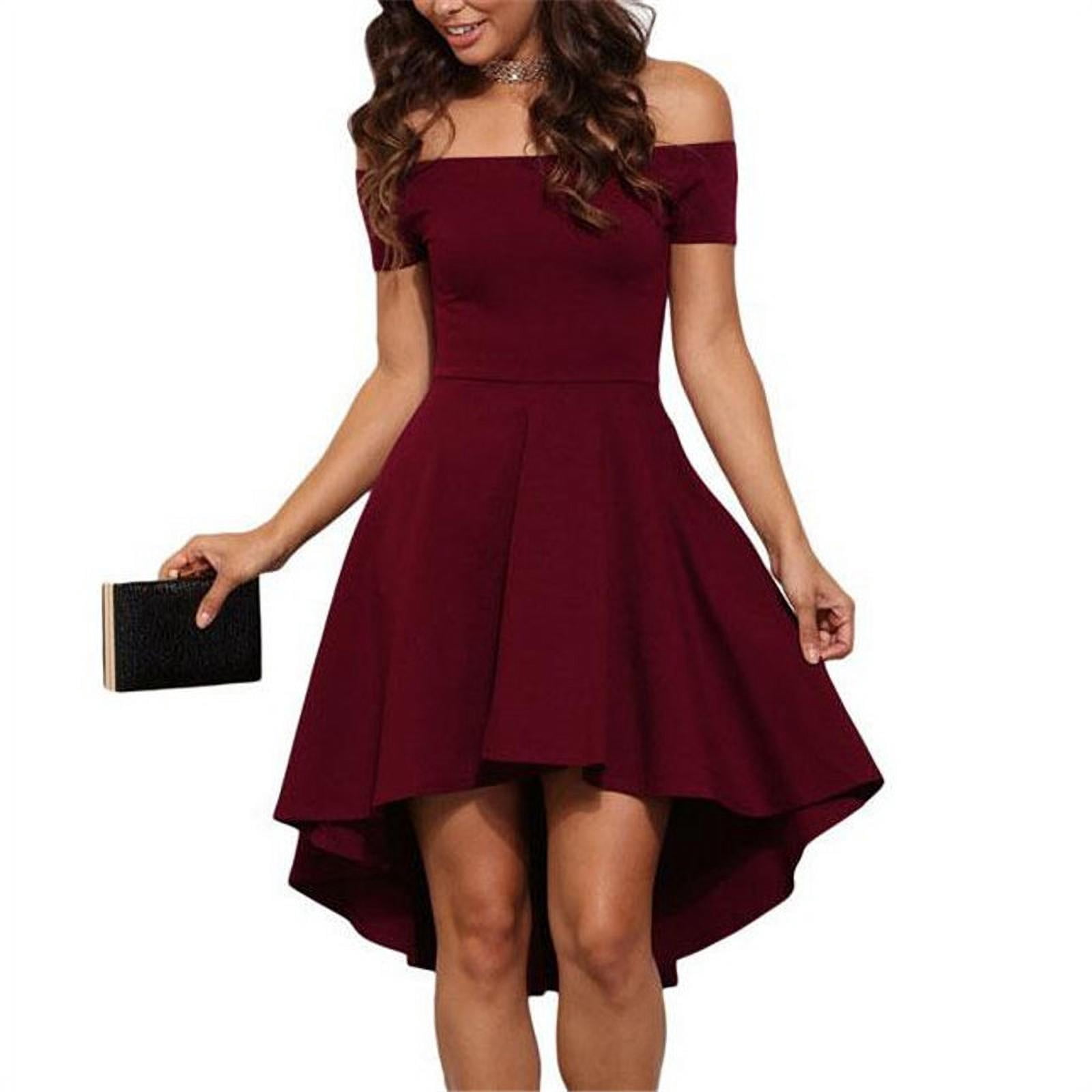 Off Shoulder Red Dresses