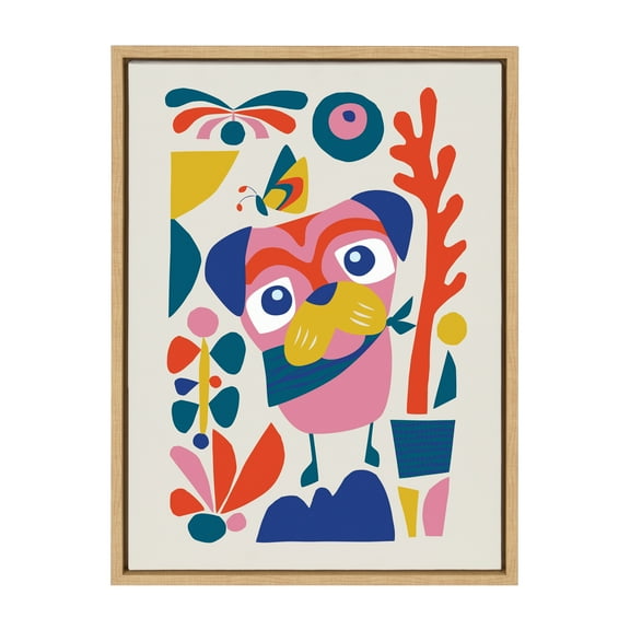 Kate and Laurel Animals & Insects Framed Canvas Art Print, 18" x 24"