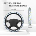 thumbnail image 5 of Balery Daisy Striped Nautical print Steering Wheel Covers Elastic Skidproof Steering Wheel Protective Cover Case for Men Women Universal 15 Inches Cars Accessories, 5 of 8