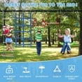 thumbnail image 4 of NAIZEA 60FT Ninja Warrior Obstacle Course (10 Obstacles), Ninja Slackline Kit for Kids, Durable Playset Equipment with 10 Complete Set-Monkey Bar,Swing, Climbing Ladder & Net, 4 of 7