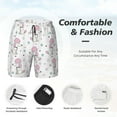 thumbnail image 6 of Picia Cute Poodle Dog pattern Mens Swim Trunks with Compression Liner Stretch Beach Shorts Quick Dry with Zipper Pockets No-Chafing Board Shorts-XX-Large, 6 of 9