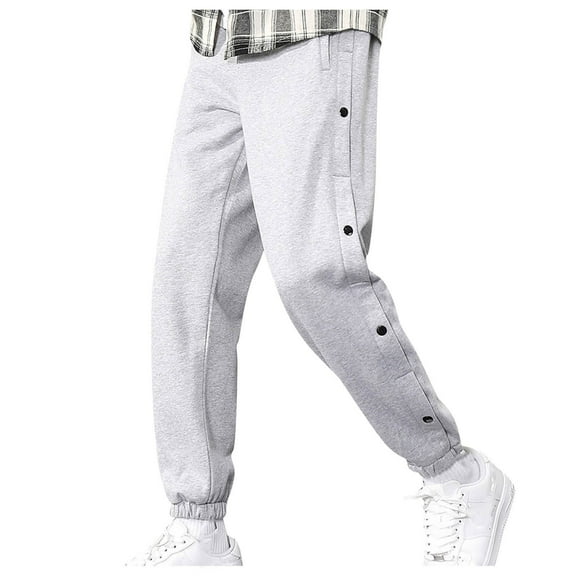 Edvintorg Pant for Men Korean Fashion Pockets Buttoned Casual Plus Size Pants Cropped Pants