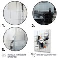 thumbnail image 3 of Designart "Stylish Calvin K Geometric Glam I" Fashion Floater Framed Canvas Wall Art, 3 of 7