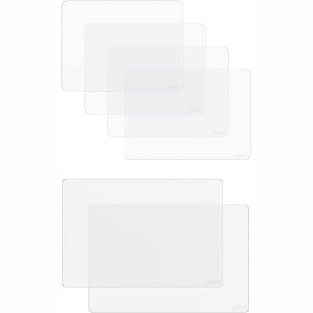 

2 silicone countertop mats and 4 silicone placemats combination high temperature resistance non-slip waterproof washable translucent