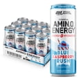 thumbnail image 1 of Bebida hidratante Optimum Nutrition Amino Energy Blue Raspberry, 355 ml, paquete de 12, 1 of 9