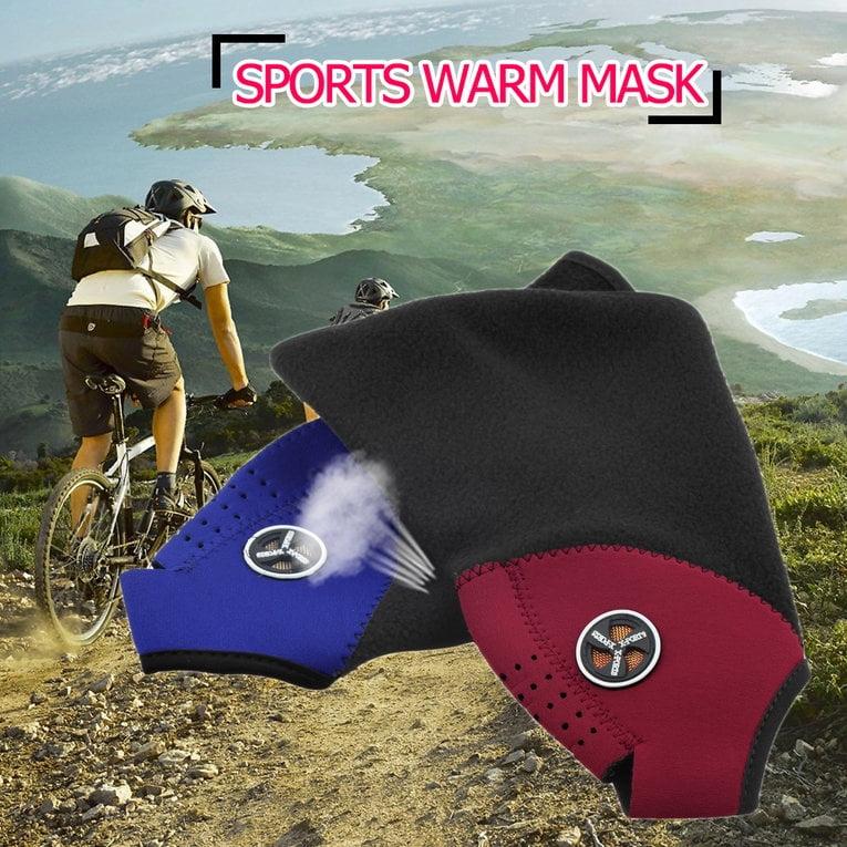 2pcs Festival Thermal Neck Warmers Fleece Balaclavas Ski Mask Ride Bike Cap CS Mask Headgear Skiing Sport Half Face Mask... by YKS