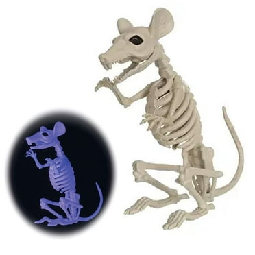 Seasons Crazy Bonez Ghostly Skeleton Rat Black Light Responsive 11.5" W81325